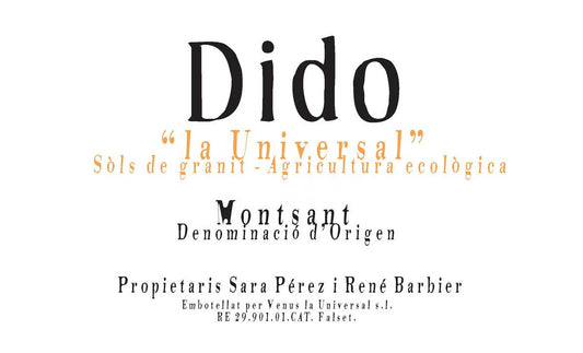 Montsant Tinto, 'Dido', Venus La Universal
