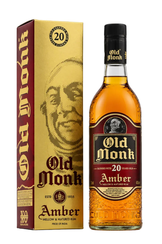 Old Monk 20 Years Old Amber Mellow & Matured Rum 750 ML