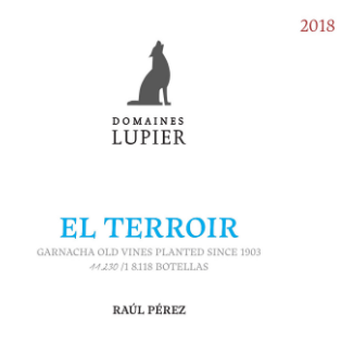 Navarra Tinto 'El Terroir', Domaines Lupier [Raul Perez] 2019