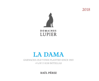 Navarra Tinto 'La Dama', Domaines Lupier [Raul Perez] 2019