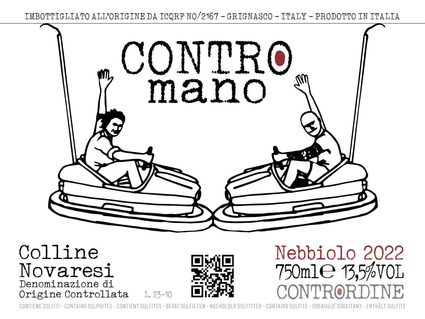 Nebbiolo Colline Novaresi 'Contromano', Contrordine