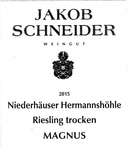 Niederhauser Hermannshohle 'Magnus' Riesling Trocken, Schneider 2024