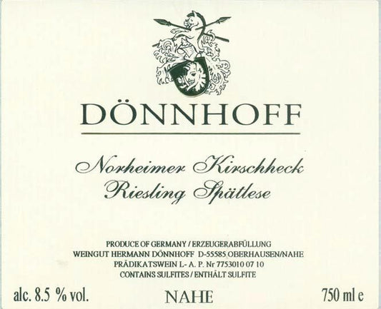 Norheimer Kirschheck Riesling Spatlese, Donnhoff 2022