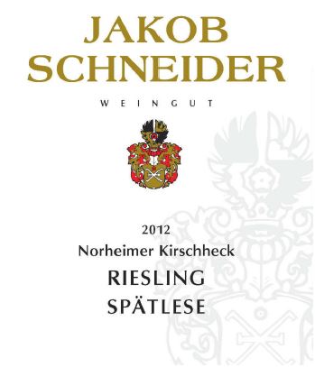 Norheimer Kirschheck Riesling Spatlese, Schneider