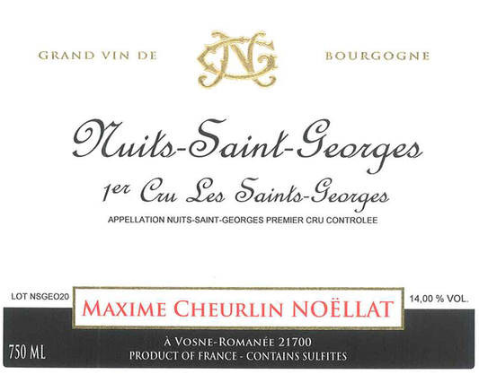Nuits St. Georges 1er "Les Saint Georges", Maxime Cheurlin Noellat 2022