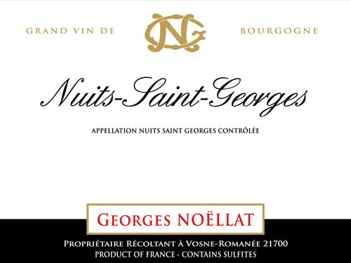Nuits St. Georges, Georges Noellat 2022