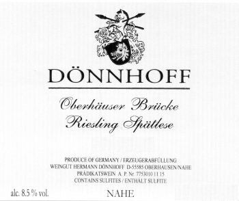 Oberhauser Brucke Riesling Spatlese, Donnhoff 2023