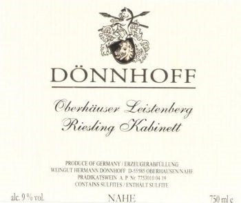 Oberhauser Leistenberg Riesling Kabinett, Donnhoff