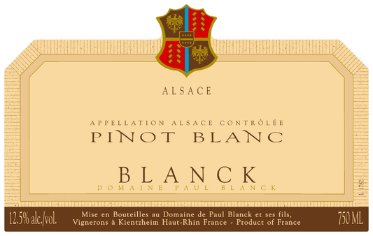 Pinot Blanc d'Alsace, Domaine Paul Blanck 2023