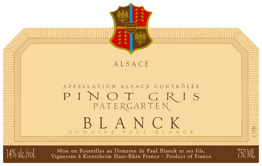 Pinot Gris "Patergarten", Domaine Paul Blanck
