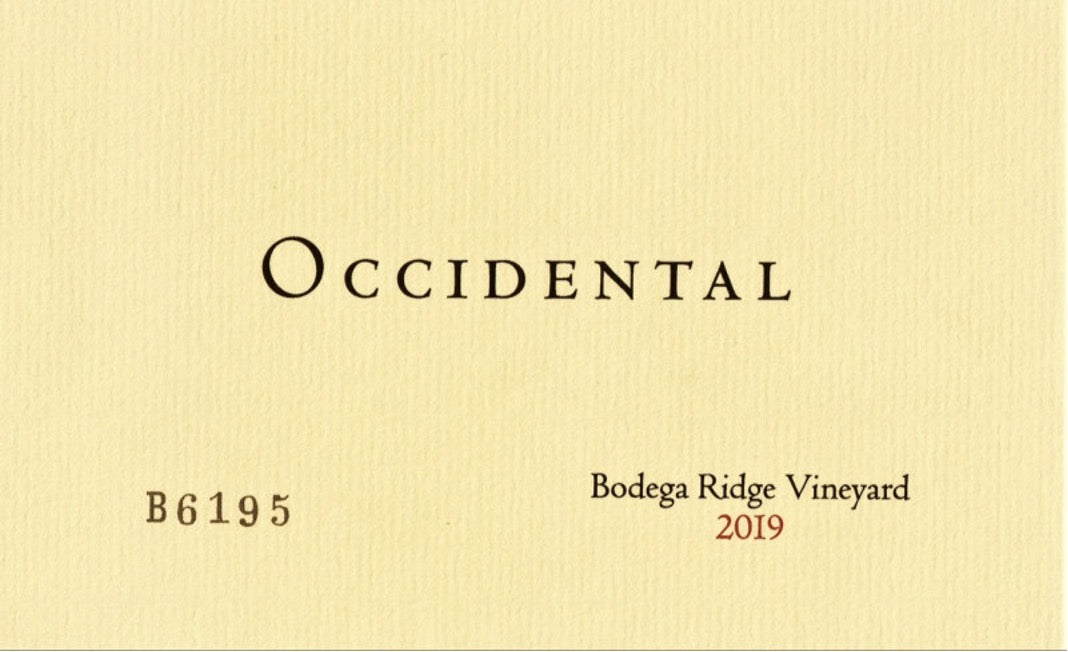 Pinot Noir 'Bodega Ridge', Occidental 2021