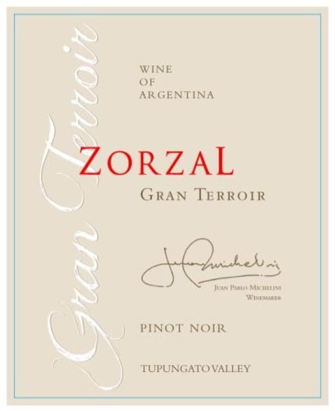 Pinot Noir, 'Gran Terroir', Zorzal
