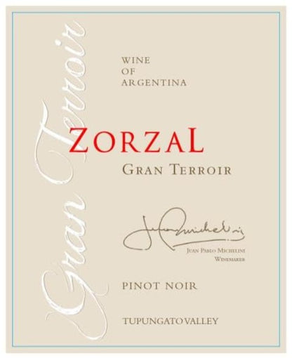Pinot Noir, 'Gran Terroir', Zorzal