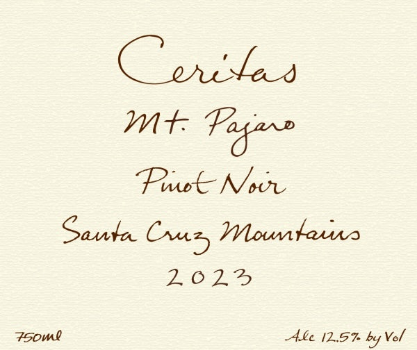 Pinot Noir 'Mt. Pajaro', Ceritas 2023