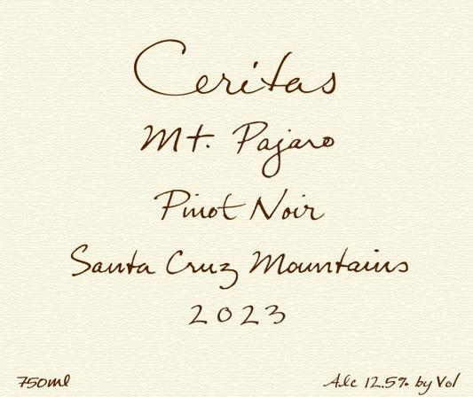Pinot Noir 'Mt. Pajaro', Ceritas 2023