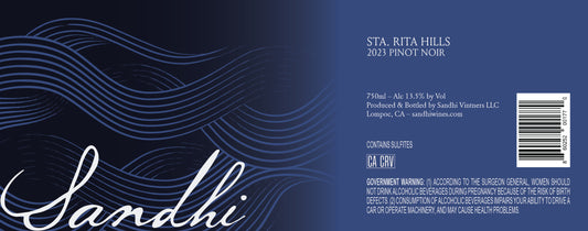 Pinot Noir 'Sta. Rita Hills', Sandhi 2023