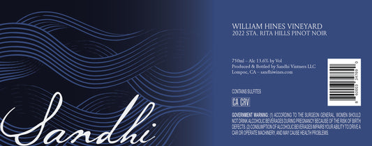 Pinot Noir 'William Hines', Sandhi 2022