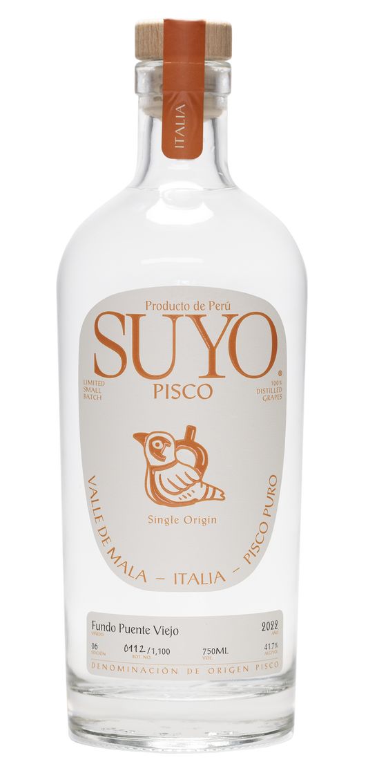 Pisco, 'Italia, El Encontron', Suyo Pisco [Strapped]