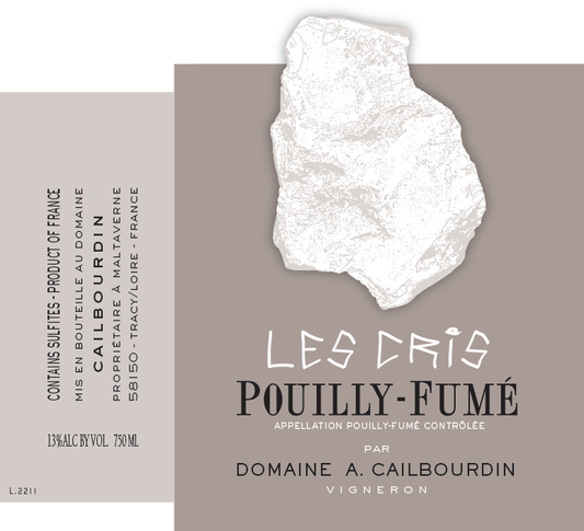 Pouilly-Fume "Les Cris", Domaine Alain Cailbourdin