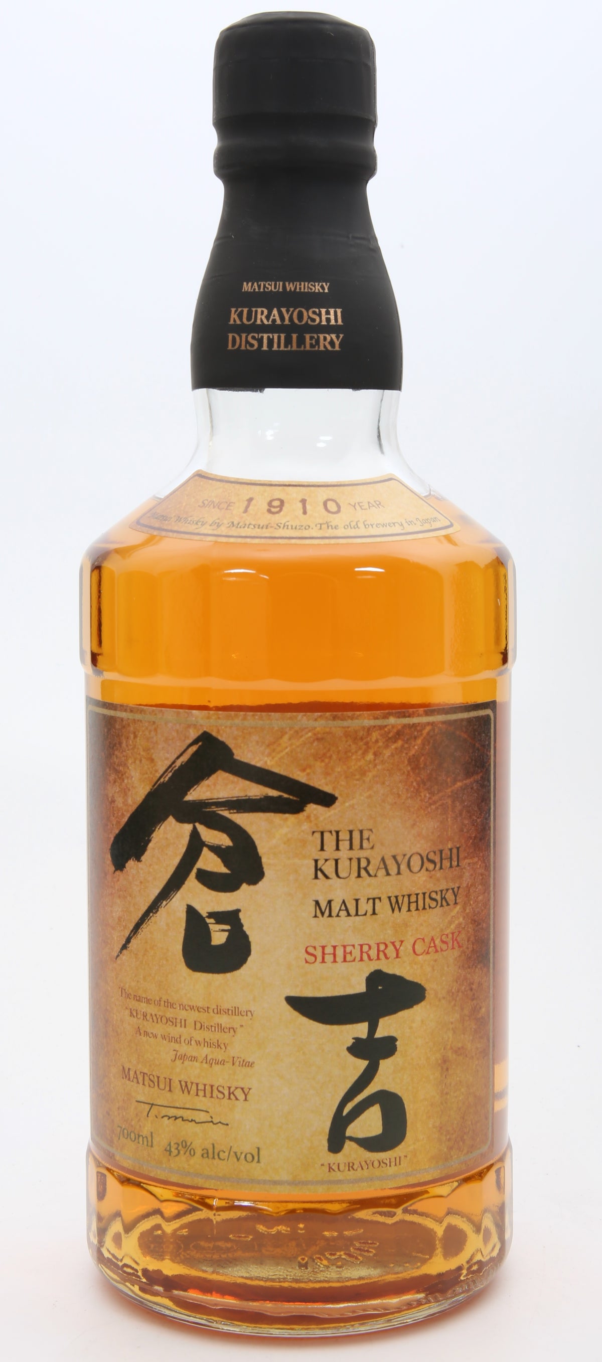 Malt Whisky, 'Kurayoshi Sherry Cask,' Matsui Whisky