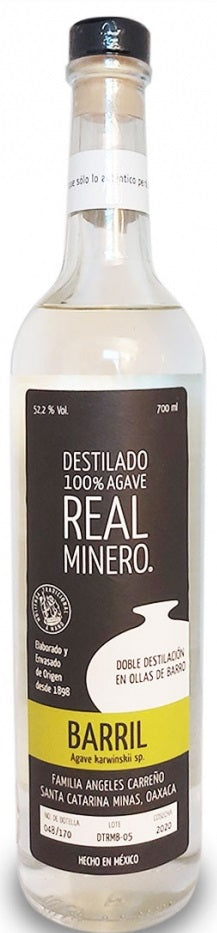 Destilado de Agave, Barril, Real Minero