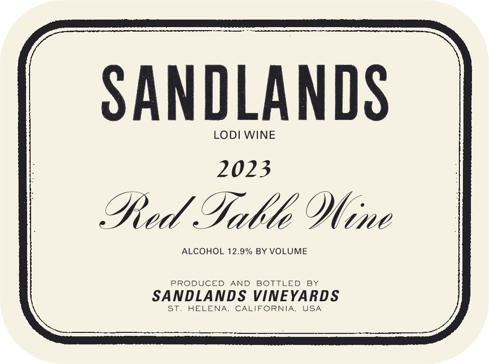 Red Table Wine 'Lodi', Sandlands