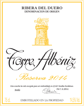 Ribera del Duero Reserva 'Torre Albeniz', Finca Torremilanos 2020