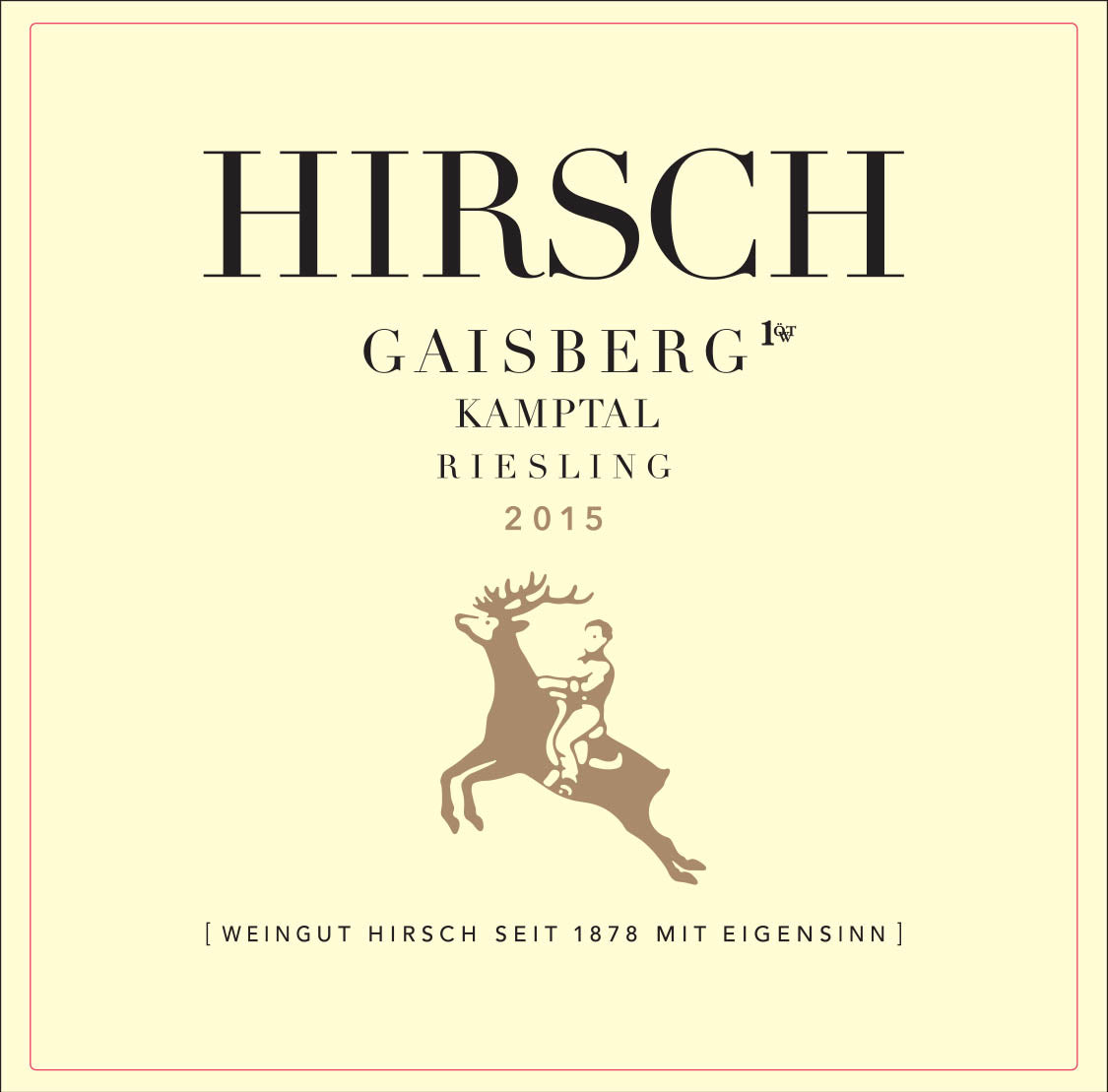 Riesling Ried Gaisberg Erste Lage, Hirsch [Library Release] 2016