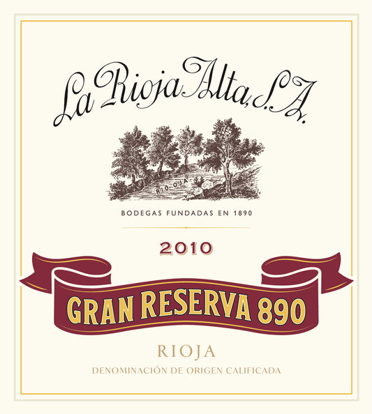 Rioja Gran Reserva, '890', La Rioja Alta 2011