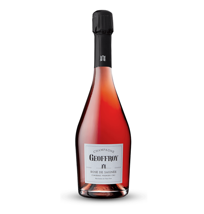 Rose De Saignee 1er Cru Brut, Champagne Geoffroy