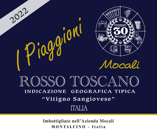Rosso di Toscana 'I Piaggioni', Mocali