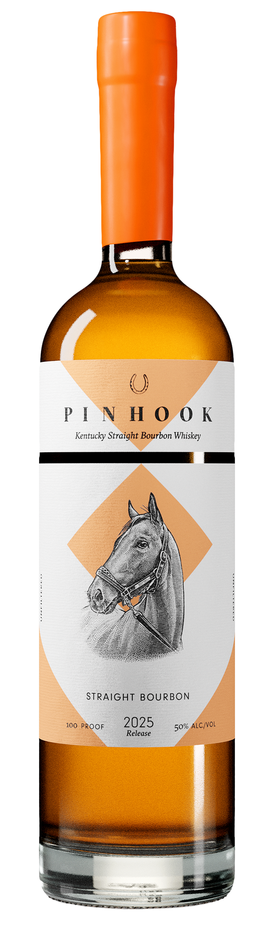 Straight Bourbon Whiskey, 2025 [Orange Wax] [1000ml], Pinhook [Strapped] 2025
