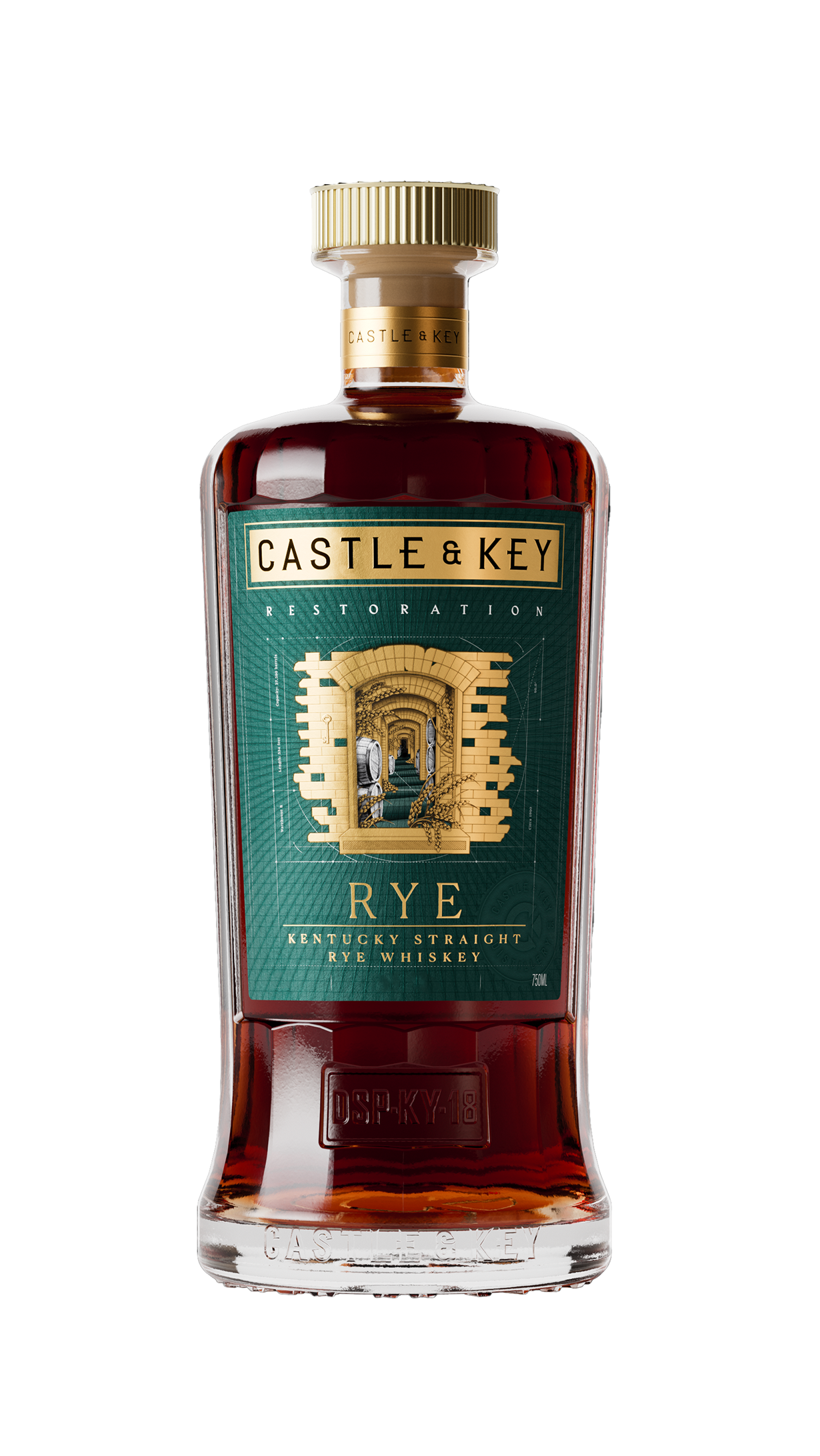 Rye Whiskey, 'Restoration Rye' [5yr Aged], Castle & Key