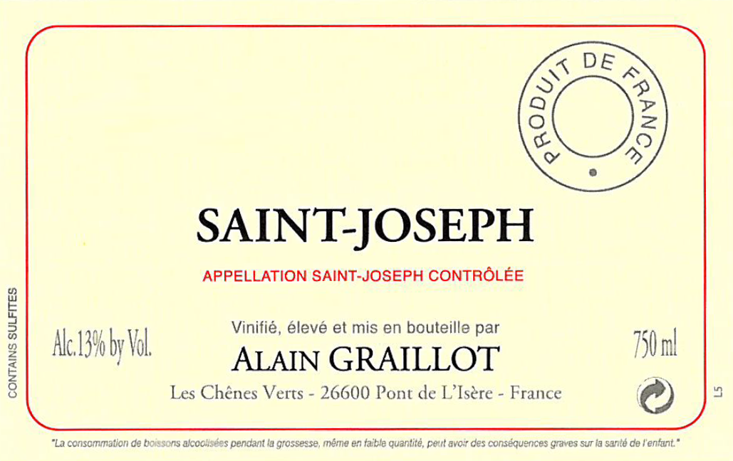 Saint-Joseph Rouge, Alain Graillot 2022