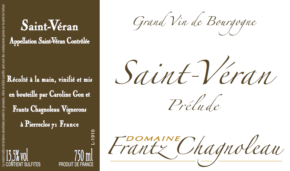 Saint-Veran "De Prisse A Chasselas", Domaine Frantz Chagnoleau 2024