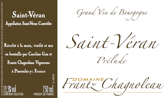 Saint-Veran "De Prisse A Chasselas", Domaine Frantz Chagnoleau 2024