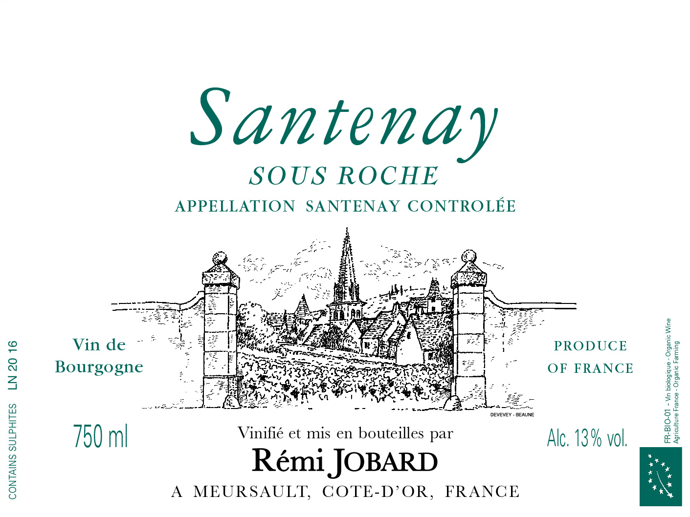 Santenay Blanc "Sous Roche", Domaine Remi Jobard [Wood Case] 2022