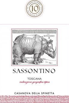 "Sassontino 10 Year Release", Casanova della Spinetta [wood] 2009
