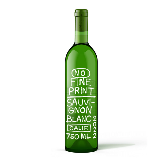 Sauvignon Blanc, No Fine Print