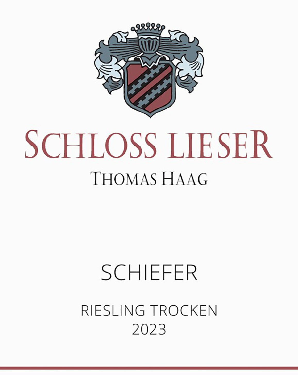Schiefer' Riesling Trocken, Schloss Lieser