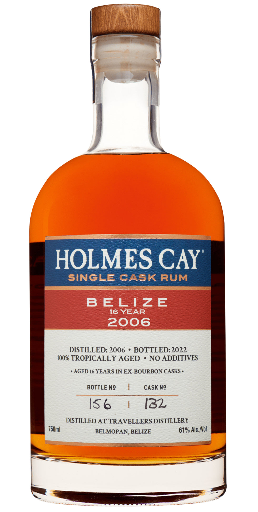 Single Cask Rum, 'Belize - Travellers 2006 - 16 Year', Holmes Cay