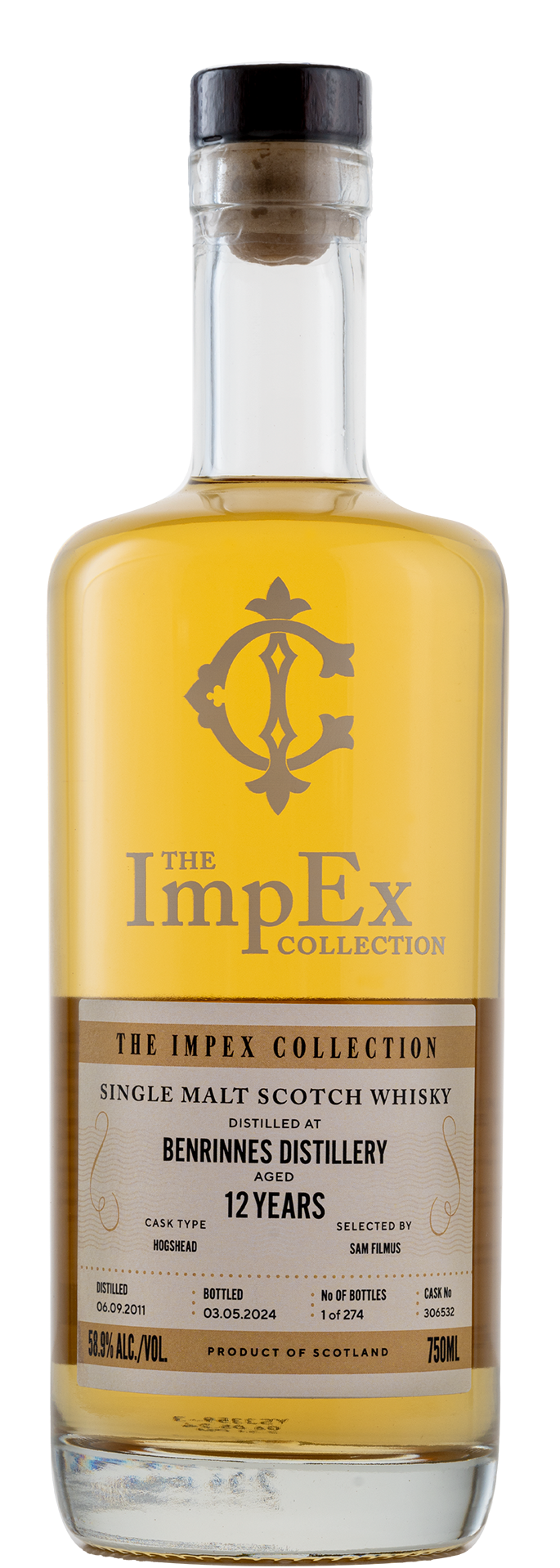 Single Malt Scotch Whisky, Benrinnes 12 Year', The Impex Collection
