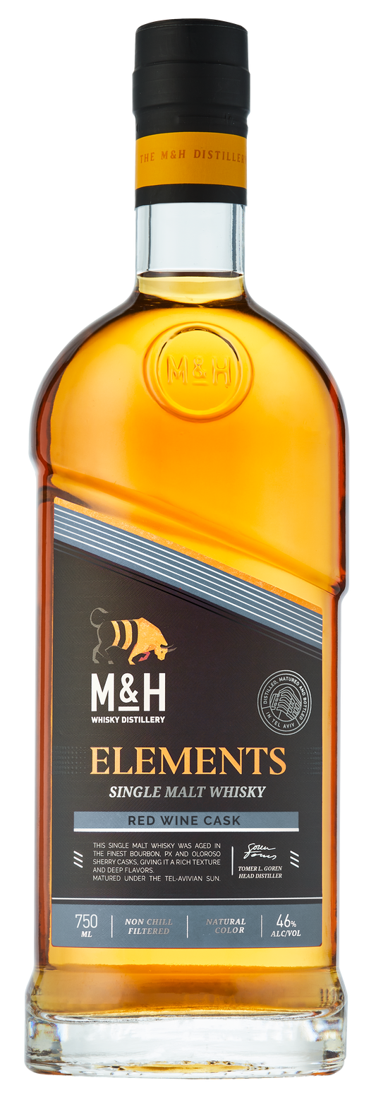 Single Malt Whisky, 'Elements, Red Wine Cask', Milk & Honey Distillery [Strapped