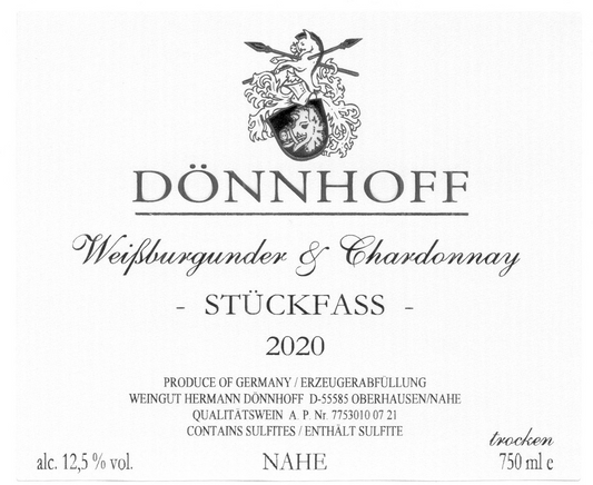 Stuckfass Weissburgunder & Chardonnay, Donnhoff