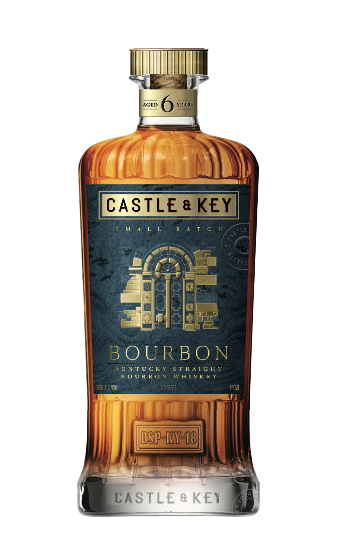 Straight Bourbon Whiskey, 'Small Batch', Castle & Key