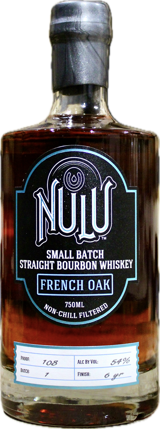 Straight Bourbon Whiskey, 'Small Batch - French Oak', Nulu Whiskey
