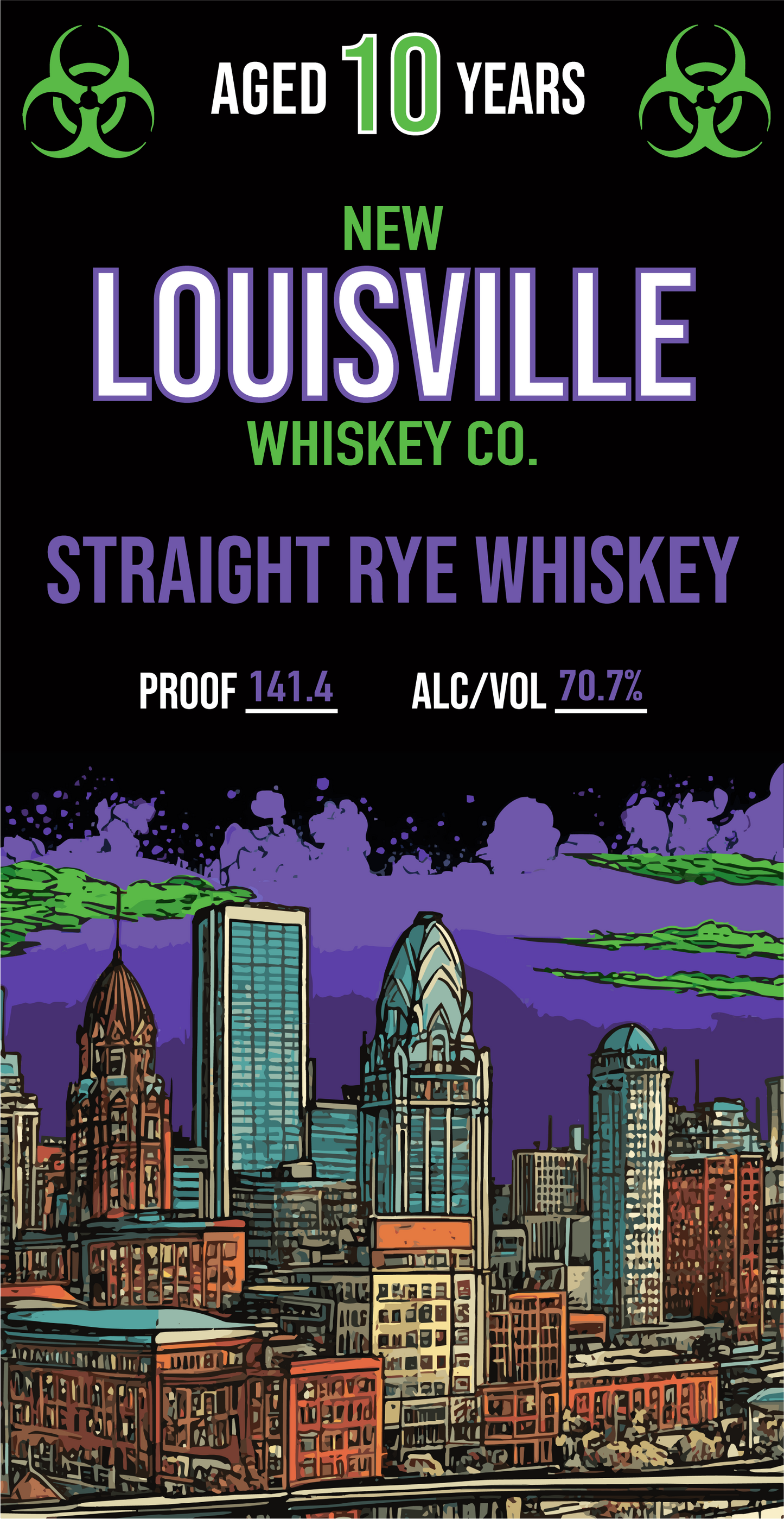 Straight Rye Whiskey, 10 Year - 9th Floor Skurnik Selection (R18), New Louisvill