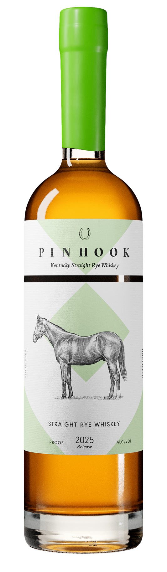 Straight Rye Whiskey, 2025 [Green Wax], Pinhook [Strapped] 2025