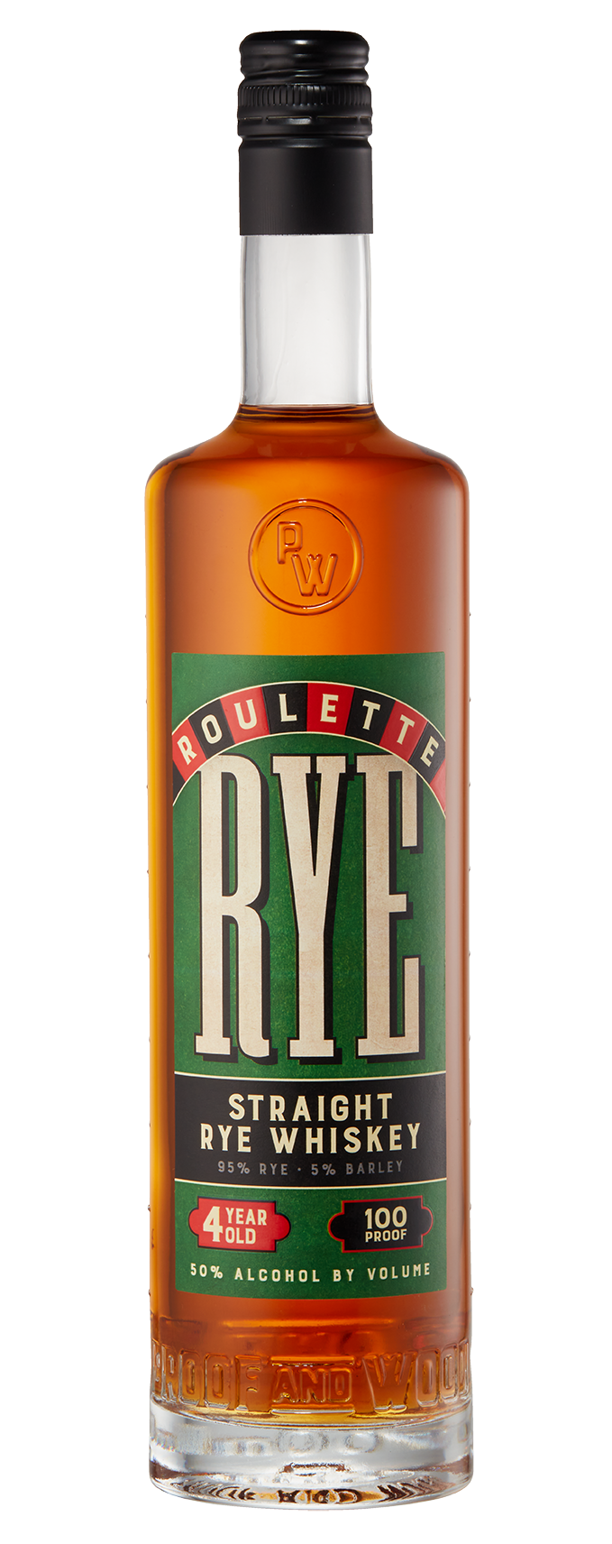 Straight Rye Whiskey, 'Roulette Rye', Proof and Wood [700ml]