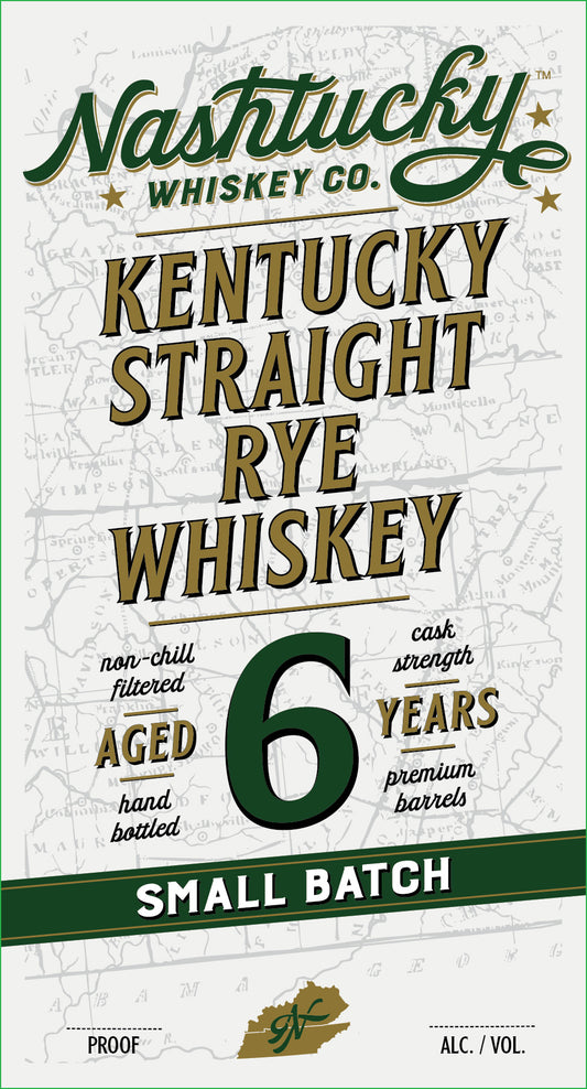 Straight Rye Whiskey, Small Batch, Nashtucky